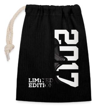 9E ANNIVERSAIRE ÉDITION LIMITÉE 2017 - Sac cadeau en coton avec cordon (14 x 20 cm) - noir - Devant