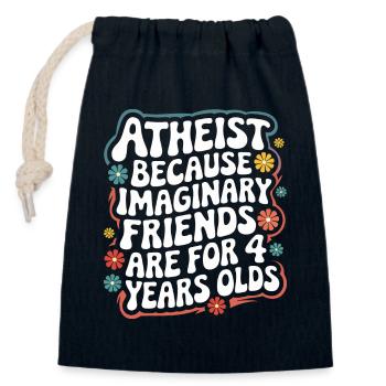 Atheismus Atheist Anti-Religion Agnostiker - Verschließbarer Geschenkbeutel aus Baumwolle (14x20cm) - Navy - Vorne