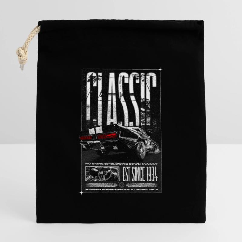 Ich bin nicht alt, ich bin ein Oldtimer, Oldtimer, geboren 1934 Verschließbarer Geschenkbeutel aus Baumwolle (14x20cm)
