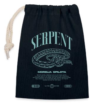 Teppich Python Moderne Reptile Keeper Streetwear - Verschließbarer Geschenkbeutel aus Baumwolle (14x20cm) - Navy - Vorne