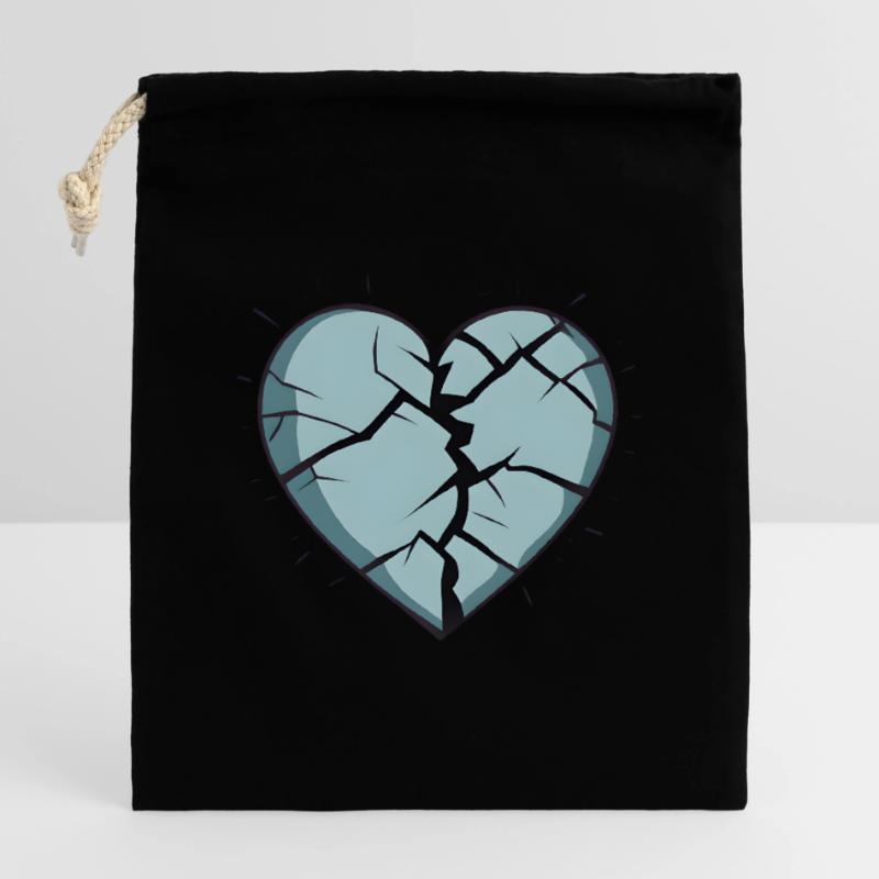 Shattered Affection Closable cotton gift bag (14x20cm)