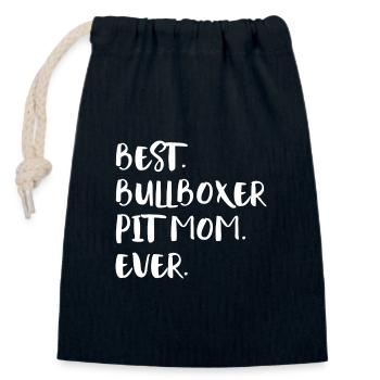 Bullboxer Pit - Closable cotton gift bag (14x20cm) - navy - Front