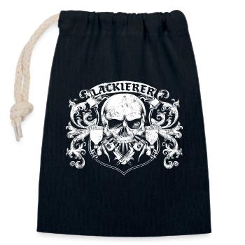 Lackierer Wappen - Verschließbarer Geschenkbeutel aus Baumwolle (14x20cm) - Navy - Vorne