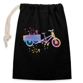 Heavy Duty Bike Cargo Bike Cargo Bike Cargo Bike - Closable cotton gift bag (14x20cm) - black - Front