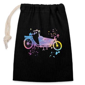 Heavy Duty Bike Cargo Bike Cargo Bike Cargo Bike - Closable cotton gift bag (14x20cm) - black - Front