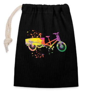 Heavy Duty Bike Cargo Bike Cargo Bike Cargo Bike - Closable cotton gift bag (14x20cm) - black - Front