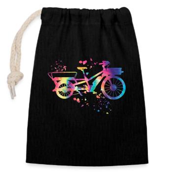 Heavy Duty Bike Cargo Bike Cargo Bike Cargo Bike - Closable cotton gift bag (14x20cm) - black - Front