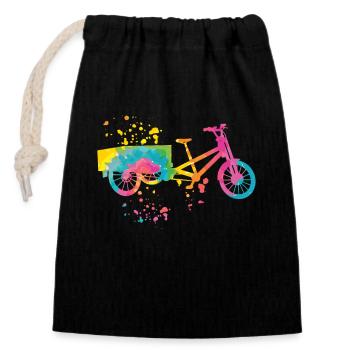 Heavy Duty Bike Cargo Bike Cargo Bike Cargo Bike - Closable cotton gift bag (14x20cm) - black - Front