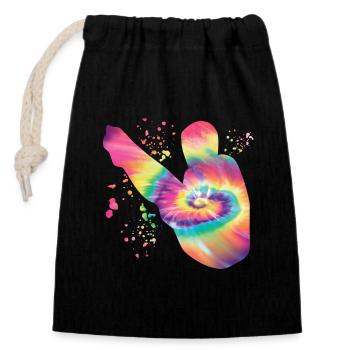 Diving, Synchronized Diving, Artistic Jumping - Closable cotton gift bag (14x20cm) - black - Front
