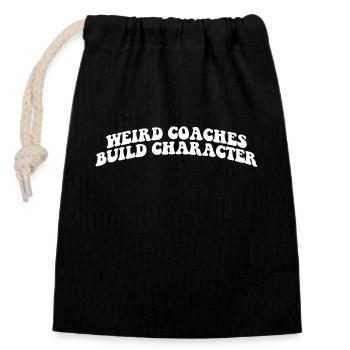 Seltsame Coaches Bilden Charakter Trainer - Verschließbarer Geschenkbeutel aus Baumwolle (14x20cm) - Schwarz - Vorne