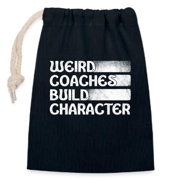 Les entraîneurs bizarres forment des entraîneurs de personnages - Sac cadeau en coton avec cordon (14 x 20 cm) - bleu marine - Devant