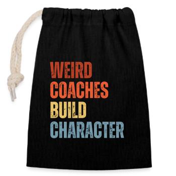 Weird Coaches Make Up Character Coach - Closable cotton gift bag (14x20cm) - black - Front