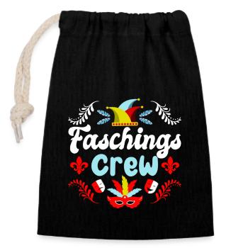 Équipage de carnaval | Costume de Carnaval - Sac cadeau en coton avec cordon (14 x 20 cm) - noir - Devant