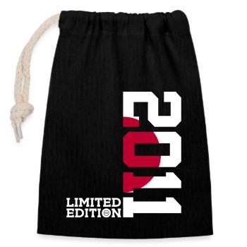 LIMITED EDITION 2011 JAPAN 15TH BIRTHDAY - Closable cotton gift bag (14x20cm) - black - Front