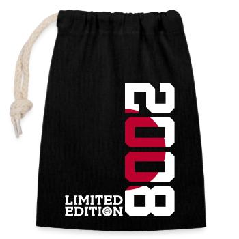 LIMITED EDITION 2008 JAPAN 18TH BIRTHDAY - Closable cotton gift bag (14x20cm) - black - Front