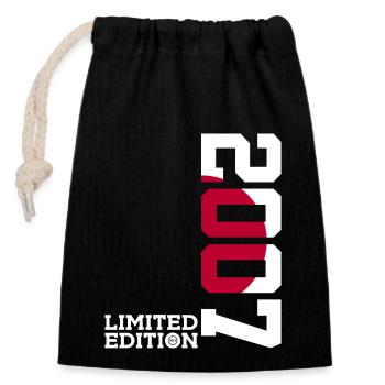 LIMITED EDITION 2007 JAPAN 19TH BIRTHDAY - Closable cotton gift bag (14x20cm) - black - Front