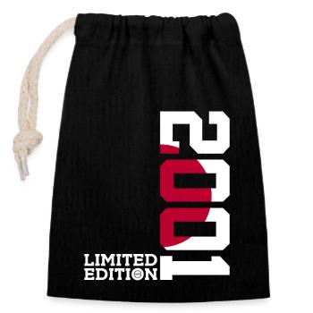 LIMITED EDITION 2001 JAPAN 25TH ANNIVERSARY - Closable cotton gift bag (14x20cm) - black - Front