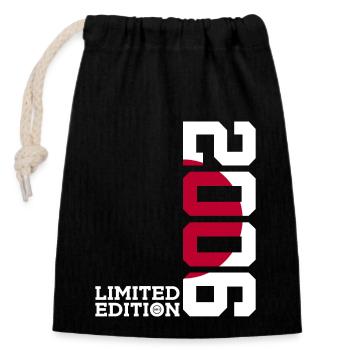 LIMITED EDITION 2006 JAPAN 20TH ANNIVERSARY - Closable cotton gift bag (14x20cm) - black - Front