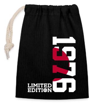 LIMITED EDITION 1976 JAPAN 50TH BIRTHDAY - Closable cotton gift bag (14x20cm) - black - Front