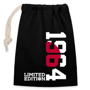 LIMITED EDITION 1964 JAPAN 62ND BIRTHDAY - Closable cotton gift bag (14x20cm) - black - Front