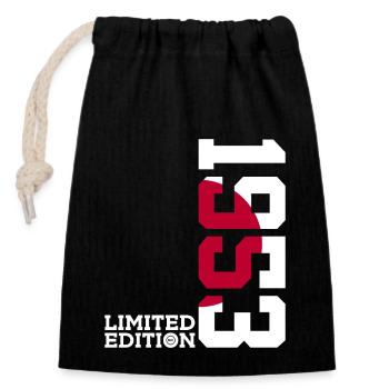LIMITED EDITION 1953 JAPAN 73RD BIRTHDAY - Closable cotton gift bag (14x20cm) - black - Front