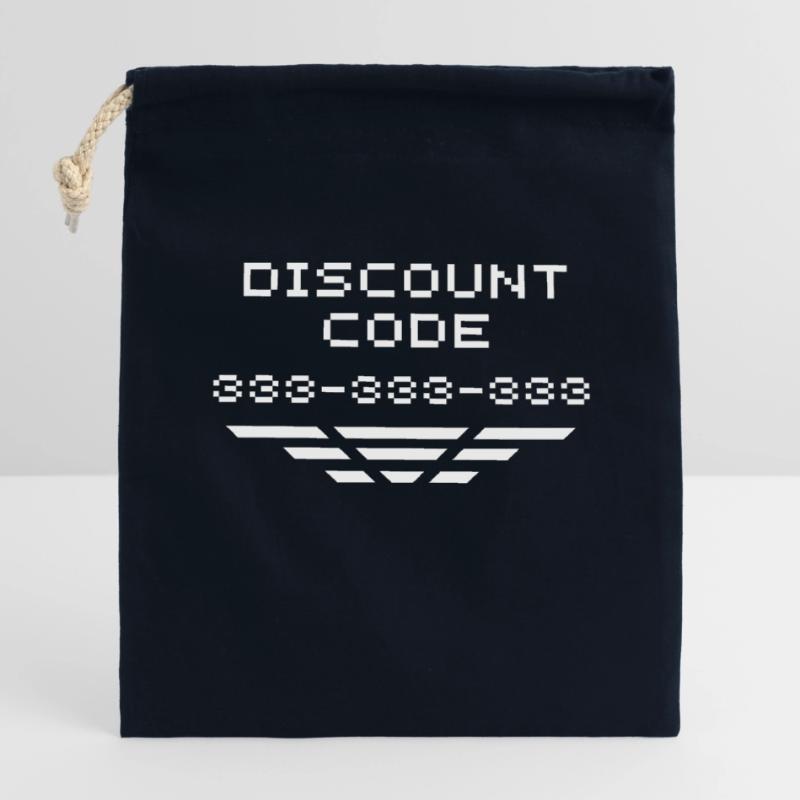 Code de réduction/code de rabais 333 Sac cadeau en coton avec cordon (14 x 20 cm)