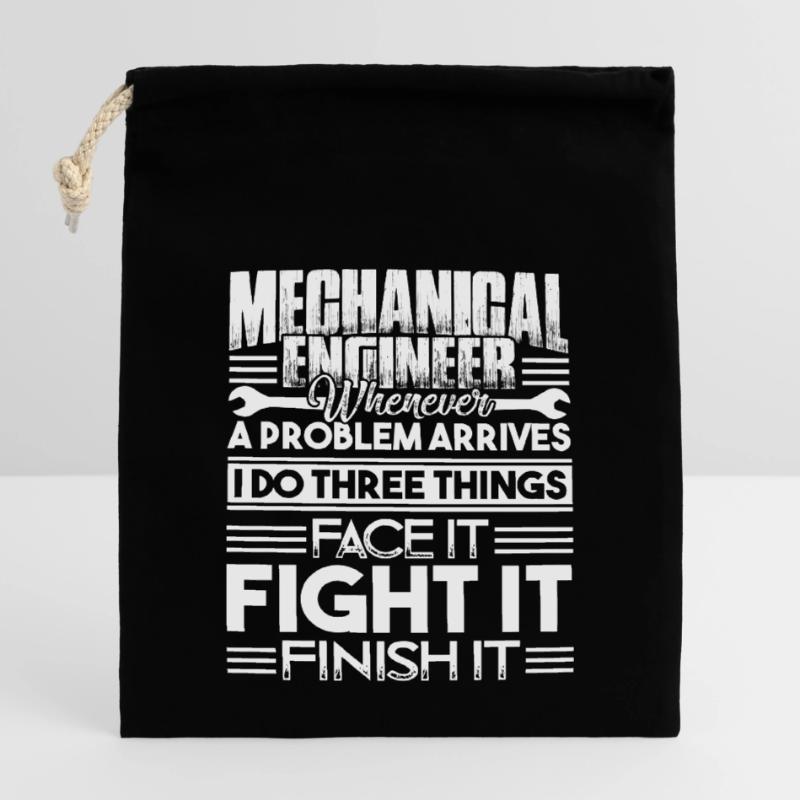 Mechanical Engineer Solves Problem Closable cotton gift bag (14x20cm)