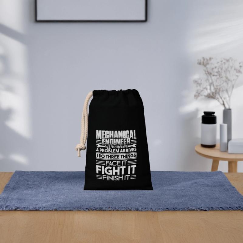 Mechanical Engineer Solves Problem Closable cotton gift bag (14x20cm)