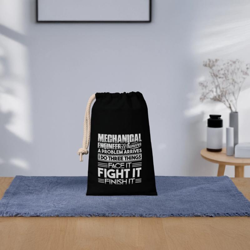 Mechanical Engineer Solves Problem Closable cotton gift bag (14x20cm)