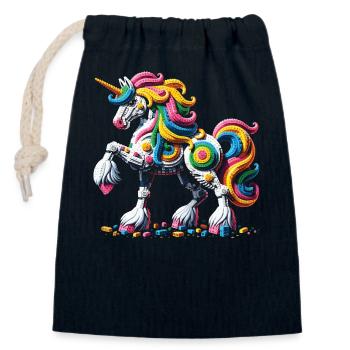 Expert Master Builder Bricks - Closable cotton gift bag (14x20cm) - navy - Front