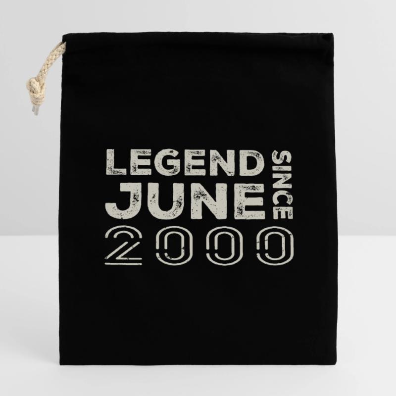 Juni 2000 Geburtstag Juni 2000 Juni Geschenk 2000 Verschließbarer Geschenkbeutel aus Baumwolle (14x20cm)