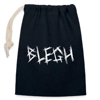 Blegh Metalcore Deathcore - Verschließbarer Geschenkbeutel aus Baumwolle (14x20cm) - Navy - Vorne