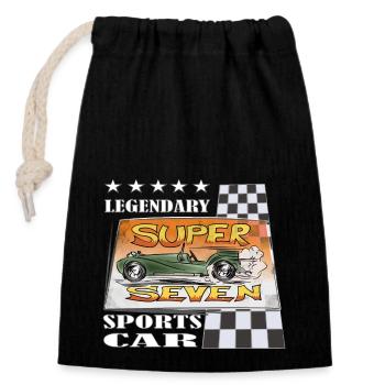 Super Sport Car Comic Legend Gift - Closable cotton gift bag (14x20cm) - black - Front
