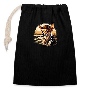 Chihuahua | Trucker Truck Driver Dad Men Car Funny - Closable cotton gift bag (14x20cm) - black - Front