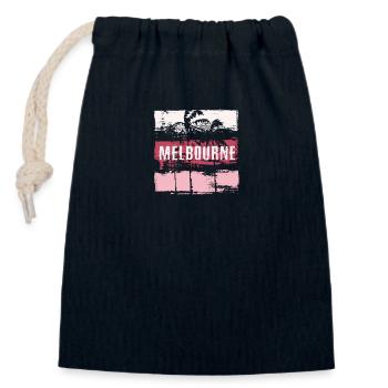 Melbourne Florida Urlaub Souvenir Zusammenfassung - Verschließbarer Geschenkbeutel aus Baumwolle (14x20cm) - Navy - Vorne