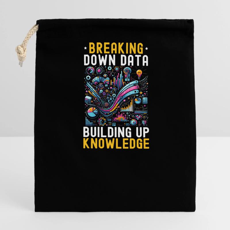 Data Science, Data Analysis, Machine Learning, Data Closable cotton gift bag (14x20cm)