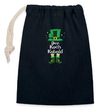 Kobold Hut Für Köche Zum St Patricks Day - Verschließbarer Geschenkbeutel aus Baumwolle (14x20cm) - Navy - Vorne