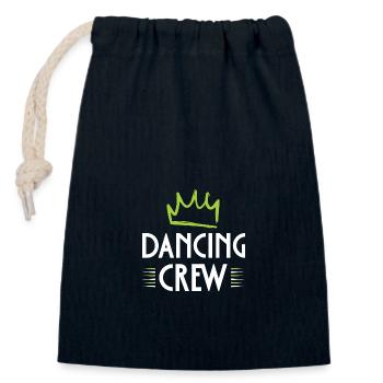 Dancing Crew - Closable cotton gift bag (14x20cm) - navy - Front