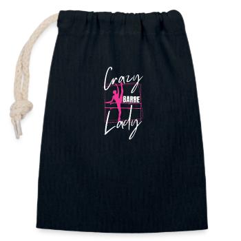 Danseur de ballet | Professeur de ballet | Ballerine - Sac cadeau en coton avec cordon (14 x 20 cm) - bleu marine - Devant