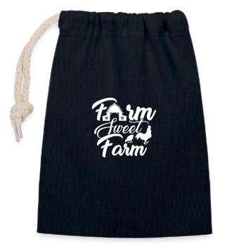 Farm Sweet Farm 4 - - Closable cotton gift bag (14x20cm) - navy - Front