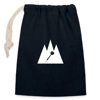 Triple Triangle - Dart - - Closable cotton gift bag (14x20cm) - navy - Front