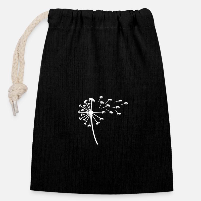 Âne - Sac cadeau en coton avec cordon (14 x 20 cm) - noir