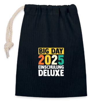 Kita Farewell First Grade School Enrollment 2025 - Closable cotton gift bag (14x20cm) - navy - Front