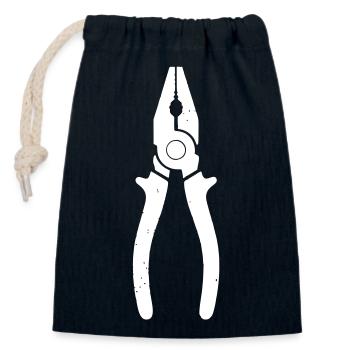 Combination Pliers Pliers Tool Craft - Closable cotton gift bag (14x20cm) - navy - Front