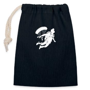 Fallschirmsprung Hobby Fallschirmspringer - Verschließbarer Geschenkbeutel aus Baumwolle (14x20cm) - Navy - Vorne