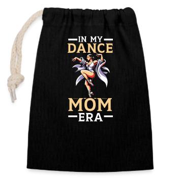 Maman danse la meilleure maman de tous les temps, - Sac cadeau en coton avec cordon (14 x 20 cm) - noir - Devant