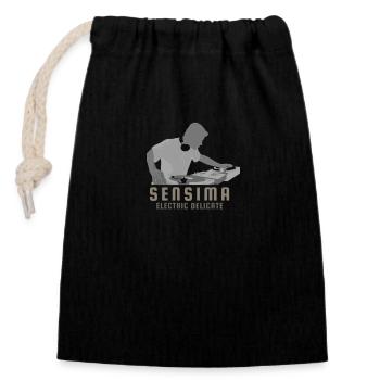 Produits dérivés Sensi - Sac cadeau en coton avec cordon (14 x 20 cm) - noir - Devant
