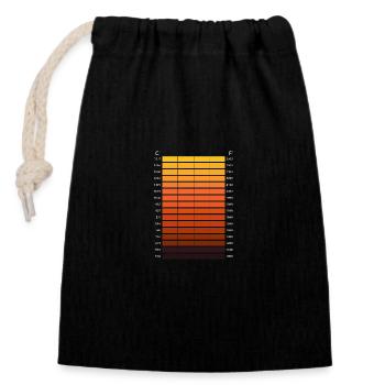 Forging Blacksmith Farrier Gift - Closable cotton gift bag (14x20cm) - black - Front