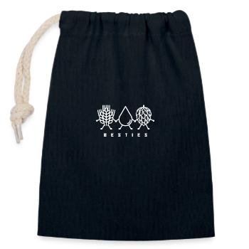 Craft Beer Braumeister Hopfen Geschenk - Verschließbarer Geschenkbeutel aus Baumwolle (14x20cm) - Navy - Vorne