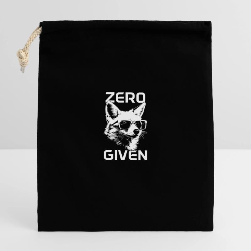Fox Zero Fox Given Funny Closable cotton gift bag (14x20cm)